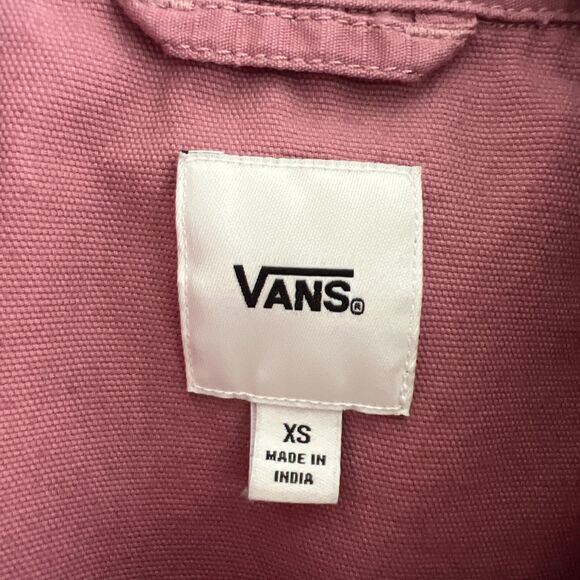 Vans Women Minette Cotton Twill Woven Shacket Jacket Dusty Rose Size XS - Picture 2 of 7